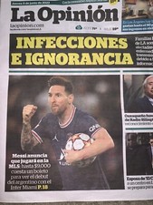 Messi Joins Inter Miami Lot of 2 Newspapers June 8 2023 Daily Breeze La Opinion picture