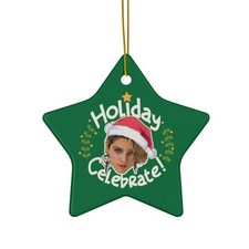 Madonna Christmas Ornament/Holiday Celebrate/Different shapes & colors/pop music picture