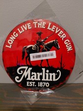 MARLIN Long Live the Lever Gun  8 x 8 inch Metal Sign picture