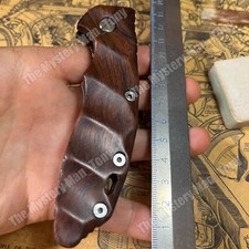 1 Pc Handmade Made Ironwood Handle Scale for Rick Hinderer XM18 3.5