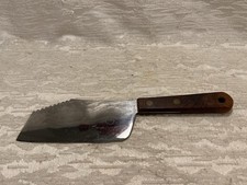 Vintage Stanhome Carbon Steel Meat Cleaver Tenderizer With Wood Handle -- 9219 picture