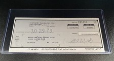 October 25 1979 DeLorean Car CTC Check Bank DMC Signed CFO Harold Dewitt No John picture