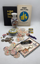 Grandpa and Grandma's Junk Drawer Lot Milk Caps, Books, Mixed Lot picture