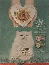 2023 Fancy Feast Medleys Cat Food PRINT AD Give Your Cat The World - Purina picture