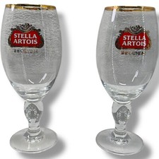 2x Stella Artois Beer Special Edition- 139th Kentucky Derby Goblets Glasses picture