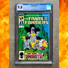 🔥 Transformers #8 CGC 9.8 NM/MT (Marvel 1985) 1st App of the Dinobots 🔥 picture
