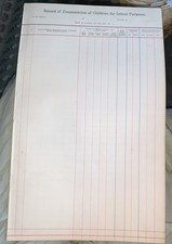 Over 100 Yrs Old Antique 1800’s Record Of Enumeration Of Children For School picture