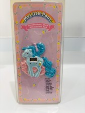 Vintage My Little Pony Clock Time Stick On Hasbro 1990 Quartz Adhesive Back NEW picture