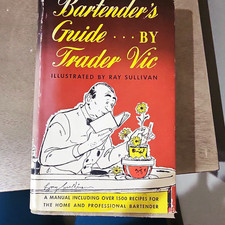 Vintage Trader Vic’s Bartender’s Guide Hardcover Book 1948 With Original Dust Ja picture