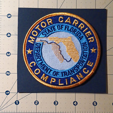 Florida Department of Transportation Motor Carrier Compliance Patch Single Patch picture