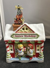 Vtg Schmid Kitty Cucumber Music Box 1988? Christmas Music Box” Jingle Bells” picture