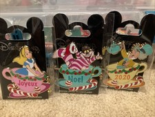 DLP Paris Alice In Wonderland Joyeux Noel Christmas Set LE 700 Disney Pin picture