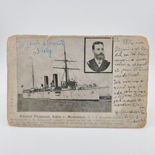 Postcard German Steamer Ship Warship Antique picture