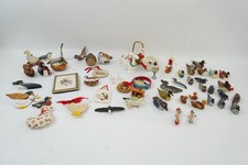 Bird Ornament Lot, 59 Pieces in Total, Cross Stitch, Porcelain, Resin RG108 picture