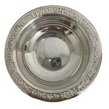 Sheridan Bowl Silverplated Floral 6.5 inch Candy Vintage Classic Elegance USA picture