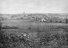 Canterbury circa 1896 Historic Print Old Photo picture
