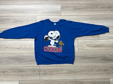 Vintage 80s Snoopy Woodstock Cheers Root Beer Sweatshirt Artex USA Raglan XL picture