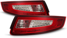 LED Tube Tail Lights Red Clear 2005-2009 Porsche 911 997 Carrera Turbo Pair picture