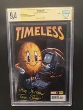 Timeless 1 Loki MCU CBCS 9.4 Ramos Variant Signed Miss Minutes Actor Tara Strong picture