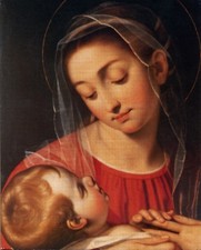 Catholic print picture - MADONNA AND CHILD 6  -   8