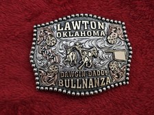 X~Treme RODEO CHAMPION Bull Dogging TROPHY BUCKLE☆Rare☆2021☆Lawton Oklahoma☆371 picture