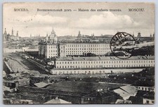 Antique Russia Postcard MOSCOW Foundling Hospital Orphanage 1910 picture