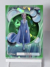 Elsa 2026 Topps Chrome Sapphire Disney Green Refractor 62/99 Frozen II picture