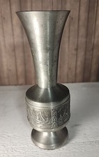 Vintage MCM Selandia Norway Pewter 6in Bud Vase - SEE Info picture