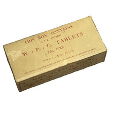W.P.C. Tablets Vtg Advertising Sealed Display 1 1/2 Dozen 25c Size picture