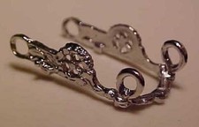 Small Traditional/Large Classic 1:10 Scale FANCY WESTERN SPADE BIT Silver-toned picture