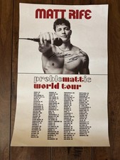 Matt Rife Signed Problemattic World Tour Original Poster Autograph picture
