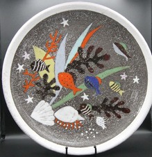 Mid-Century Spectra Plate by Anna-Lisa Thomson for Upsala-Ekeby Sweden 1950s picture