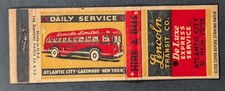 Vintage Lincoln Transit Bus Matchbook Cover picture
