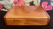 Vintage Hawaiian KOA Wood Keepsake Jewelry Box Made In Hawaii 9” Rare picture
