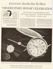 1963 Longines Wittnauer Watch Neuchatel Observatory 5002 5051 5003 Print Ad picture