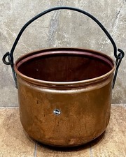 Vintage Dutch Copperware Hand Made in Maroc (French Import) Copper Pot Cauldron picture