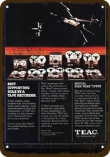 1978 Star Wars X-Wing & Tie Fighter &TEAC Vin-Look DECORATIVE REPLICA METAL SIGN picture