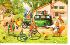 VINTAGE Postcard     (RACEY HELPS / MEDICI)       
