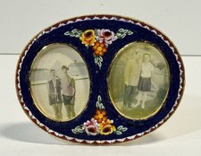 Vintage Micro Mosaic Italian Table Top Double Photo Frame picture