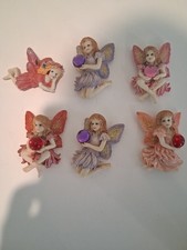 Vintage 1995 1996 Dezine Fairy Collection Lot of 6 Miniature Resin Figurine 90s picture