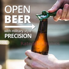 Green Army Man Bottle Opener Unique Funny Easy Can Opener Bartender Compatible picture