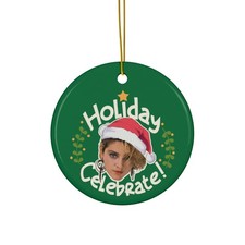Madonna Christmas Ornament/Holiday Celebrate/Different shapes & colors/pop music picture