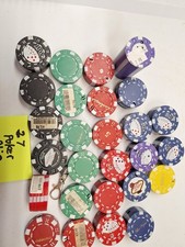 27 vintage POKER CHIP Novelty Lighters   excellent    STOCK picture