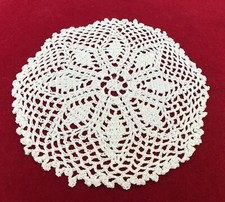 VTG Hand-Crochet English Doily..9 inches diameter picture