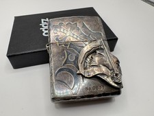 2006 Zippo Japan Limited No.0637 3D Grim Reaper Sculpture Silver Tone w/ Box picture
