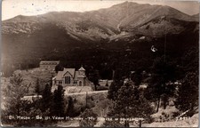 RPPC St. Malo's Chapel So. St. Vrain Hwy Mt. Meeker CO Vintage Postcard picture
