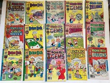 15 Vintage RICHIE RICH Comic Books Various 50-cent to 60-cent  Issues -- LOT #2 picture