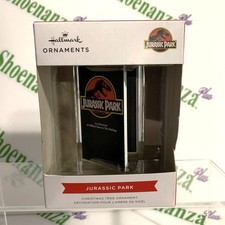 Hallmark Christmas Ornament 2022 Jurassic Park VHS Case Clamshell Dino Dinosaur picture
