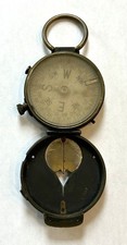 Antique WWI Cruchon & Emons Brass Compass Berne, Switzerland U.S. Engineer Corps picture