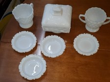 7 Piece Vintage Milk Glass Set picture